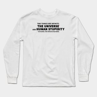 Two Things That Are Infinite Long Sleeve T-Shirt